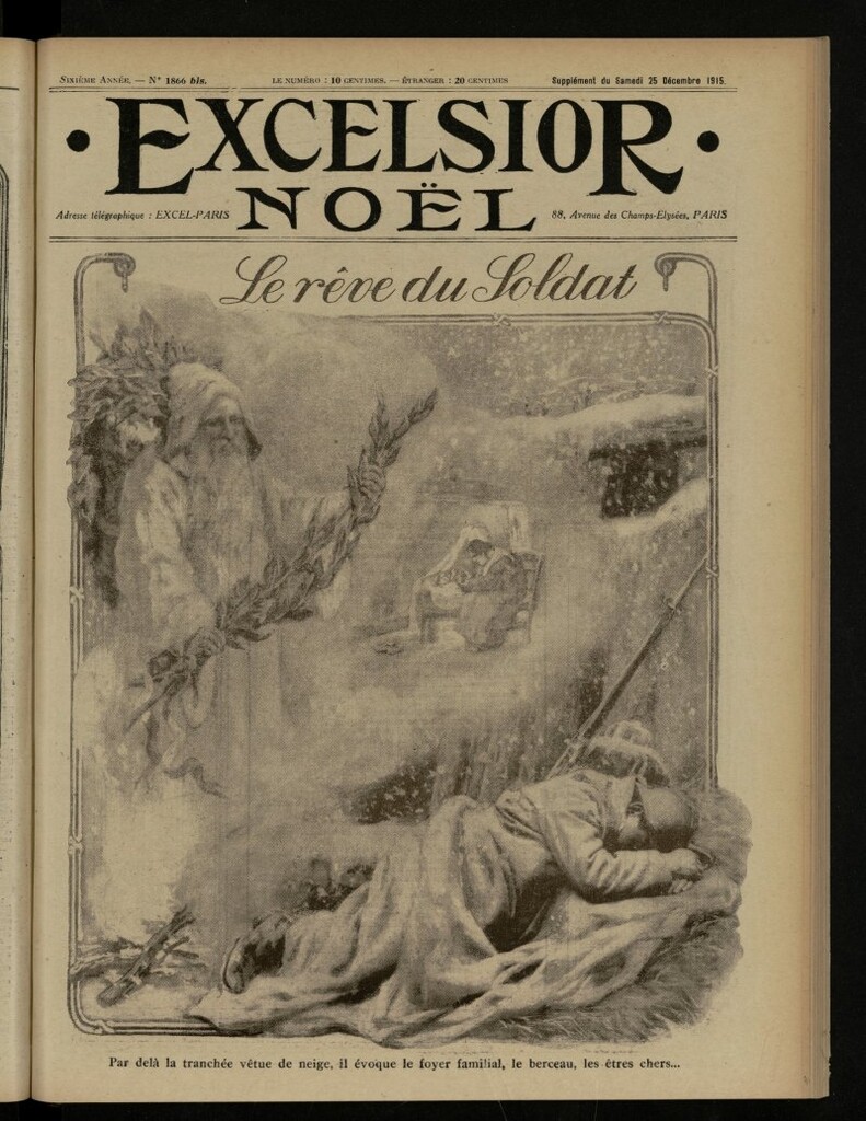 Miniatura de Excelsior: journal illustré quotidien de 25 de diciembre de 1915, nº 1866 bis [sic]