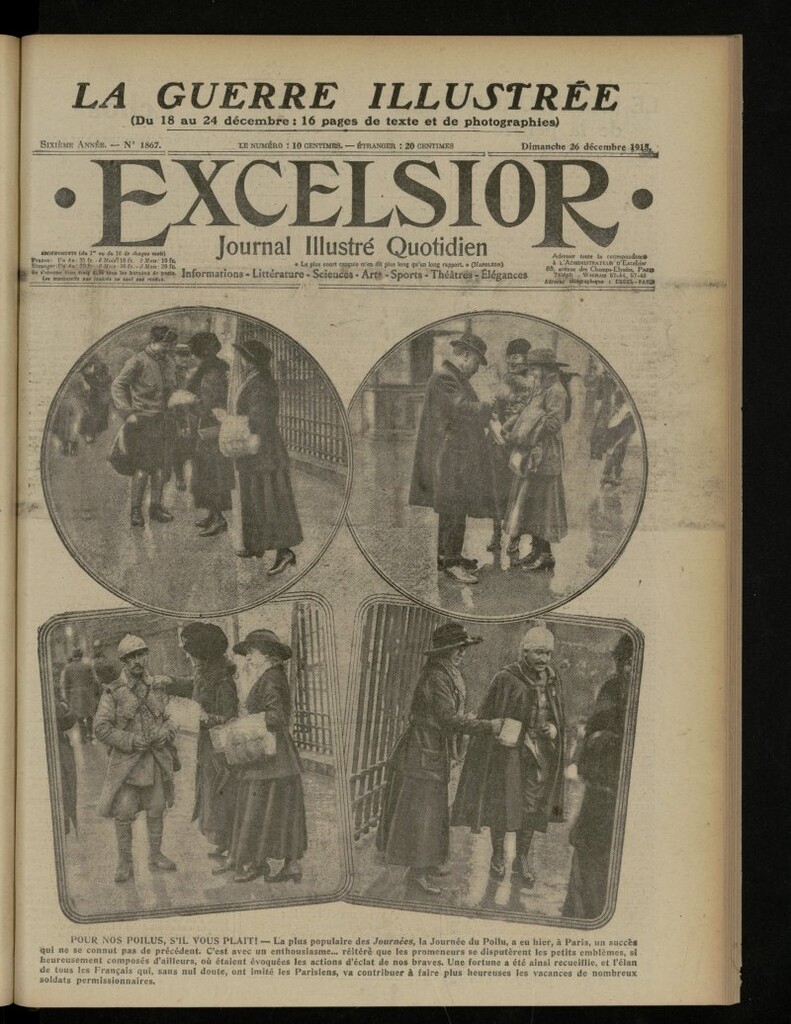 Miniatura de Excelsior : journal illustré quotidien de 26 de diciembre de 1915, nº 1867