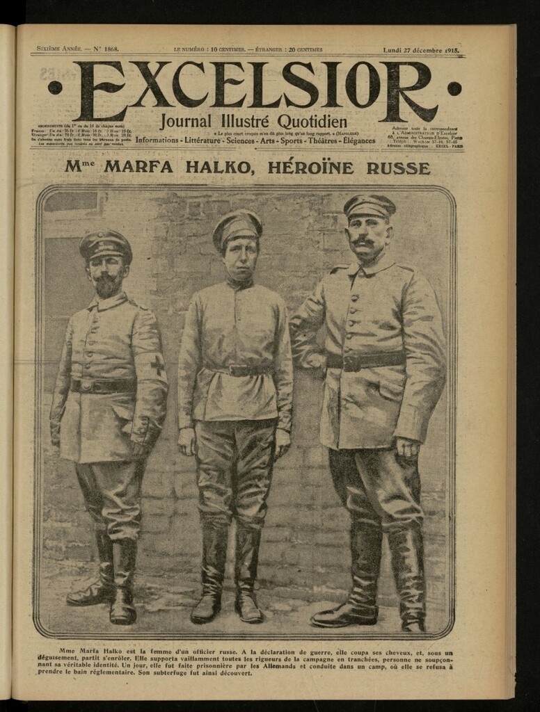 Miniatura de Excelsior: journal illustré quotidien de 27 de diciembre de 1915, nº 1868