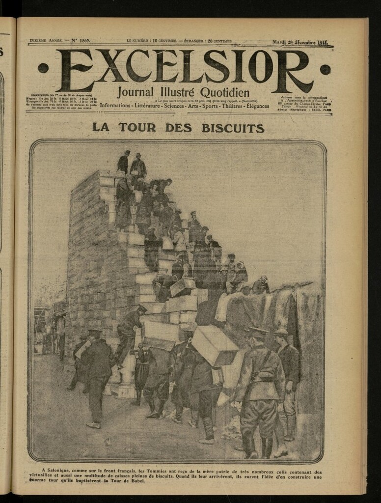 Miniatura de Excelsior: journal illustré quotidien de 28 de diciembre de 1915, nº 1869