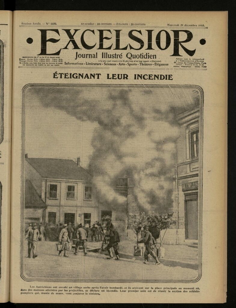 Miniatura de Excelsior: journal illustré quotidien de 29 de diciembre de 1915, nº 1870