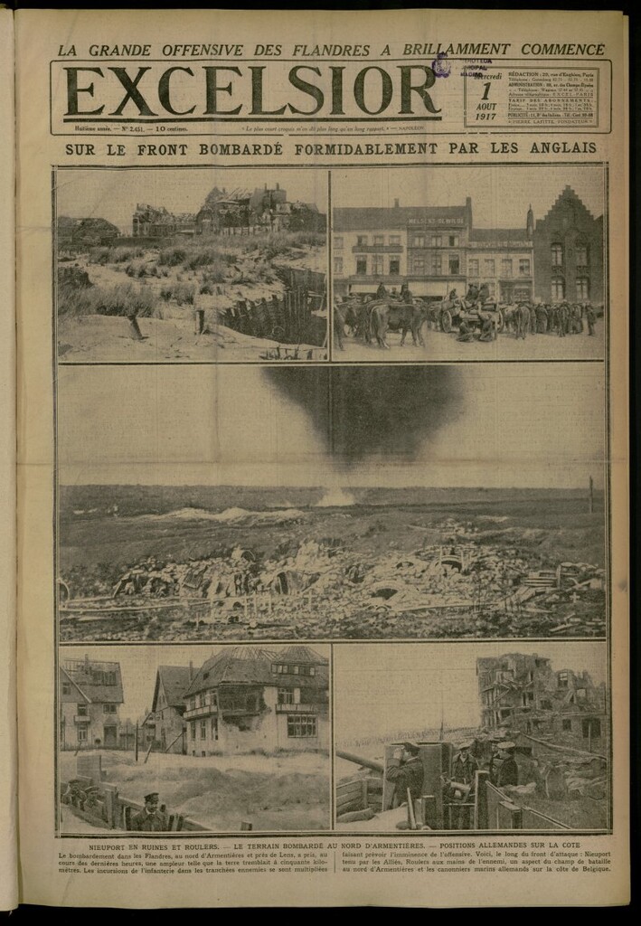 Miniatura de Excelsior: journal illustré quotidien de 1 de agosto de 1917, nº 2451