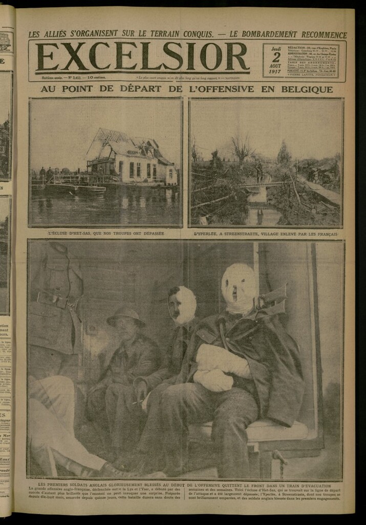 Miniatura de Excelsior: journal illustré quotidien del 2 de agosto de 1917, nº 2452