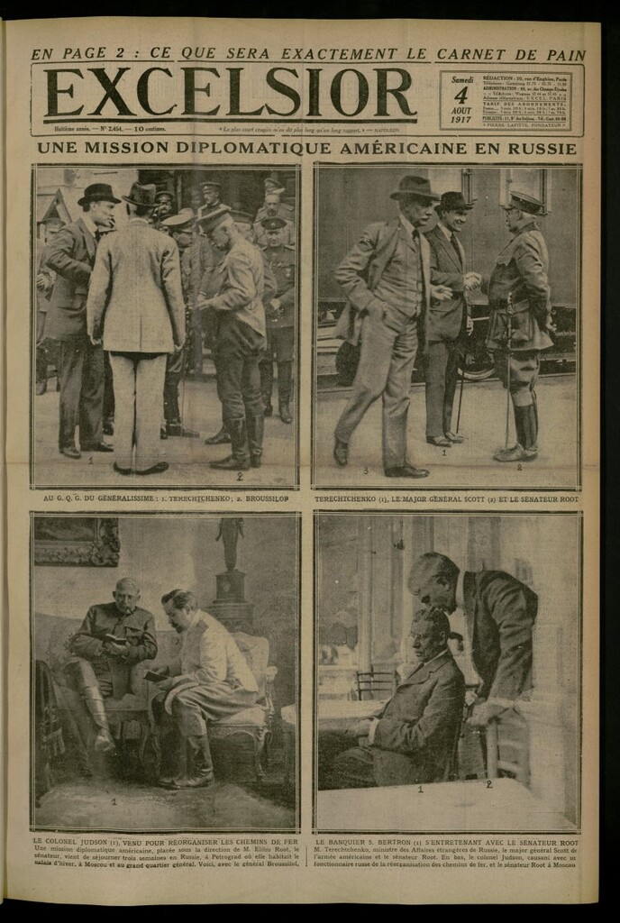 Miniatura de Excelsior: journal illustré quotidien del 4 de agosto de 1917, nº 2454