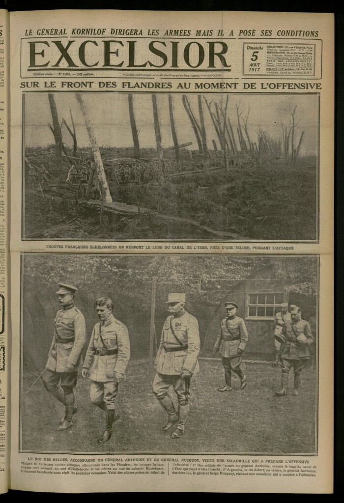 Miniatura de Excelsior: journal illustré quotidien del 5 de agosto de 1917, nº 2455