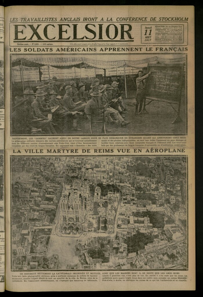 Miniatura de Excelsior: journal illustré quotidien del 11 de agosto de 1917, nº 2461