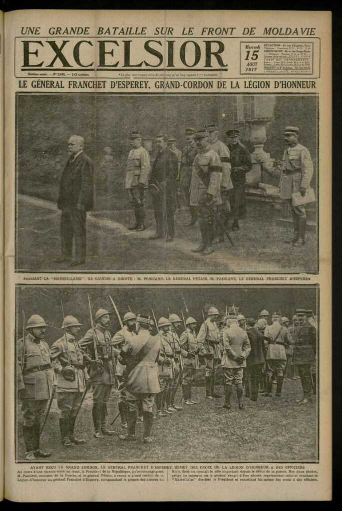 Miniatura de Excelsior: journal illustré quotidien del 15 de agosto de 1917, nº 2465