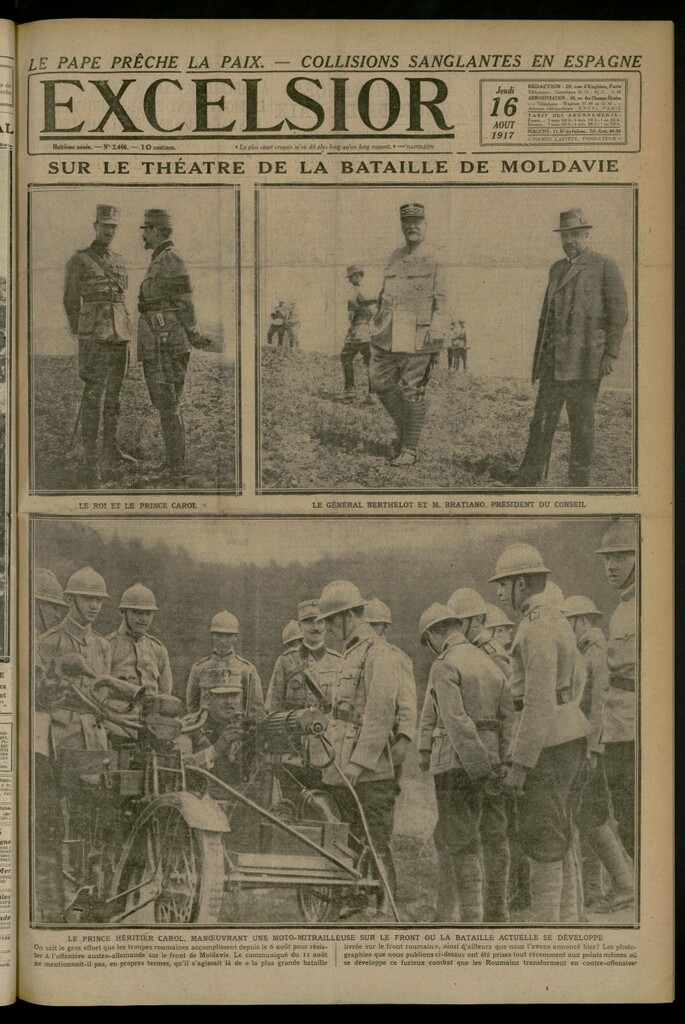 Miniatura de Excelsior: journal illustré quotidien del 16 de agosto de 1917, nº 2466