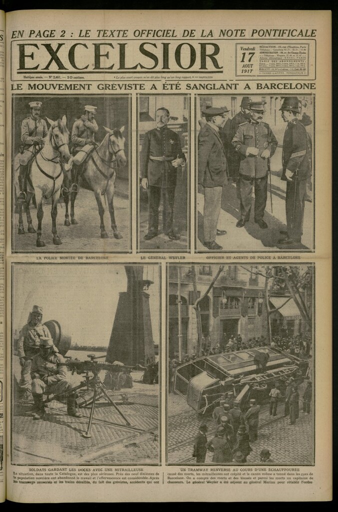 Miniatura de Excelsior: journal illustré quotidien del 17 de agosto de 1917, nº 2467
