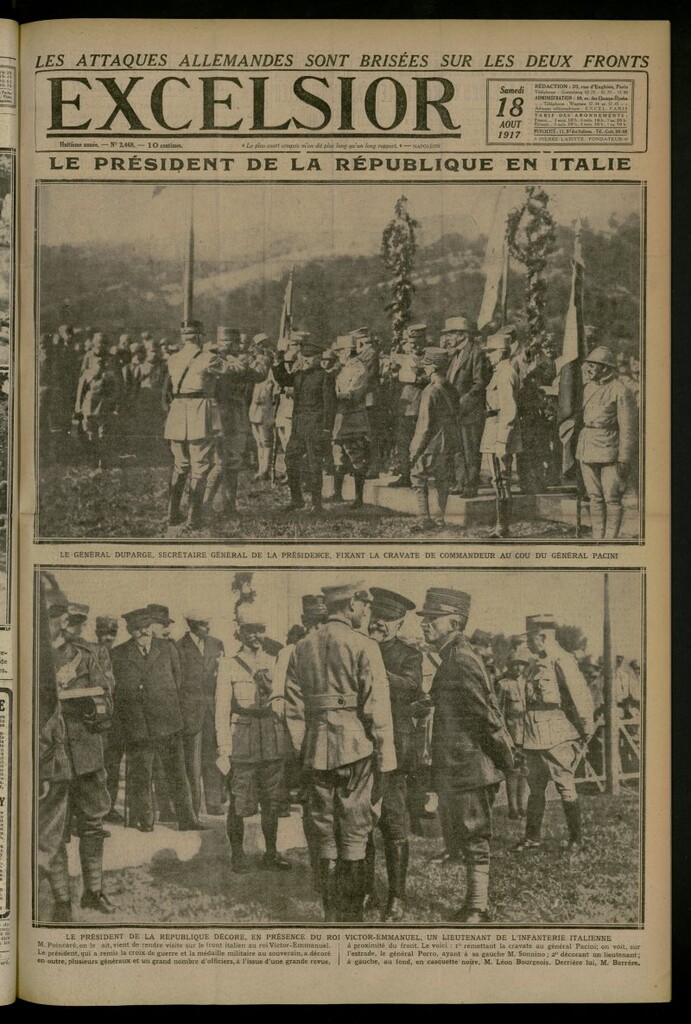 Miniatura de Excelsior: journal illustré quotidien del 18 de agosto de 1917, nº 2468