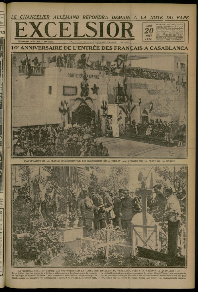 Miniatura de Excelsior: journal illustré quotidien del 20 de agosto de 1917, nº 2470