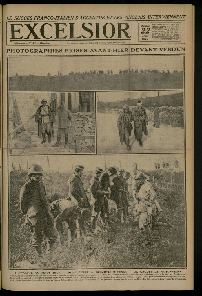 Miniatura de Excelsior: journal illustré quotidien del 22 de agosto de 1917, nº 2472