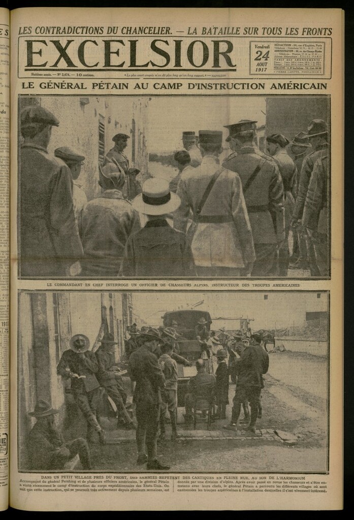 Miniatura de Excelsior: journal illustré quotidien del 24 de agosto de 1917, nº 2474