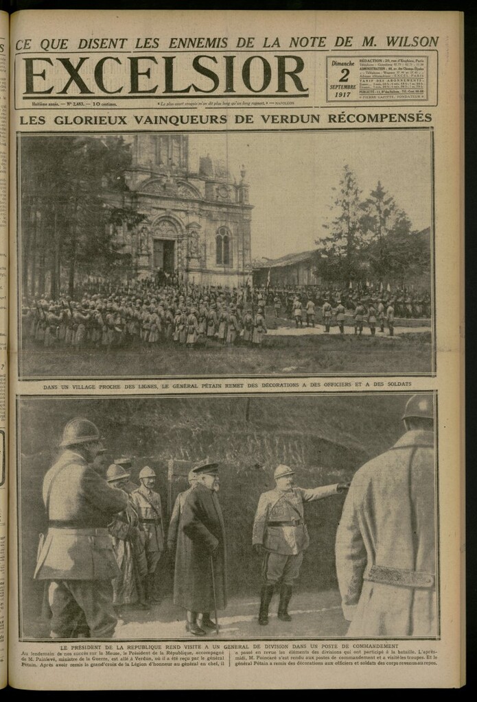 Miniatura de Excelsior: journal illustré quotidien del 2 de septiembre de 1917, nº 2483