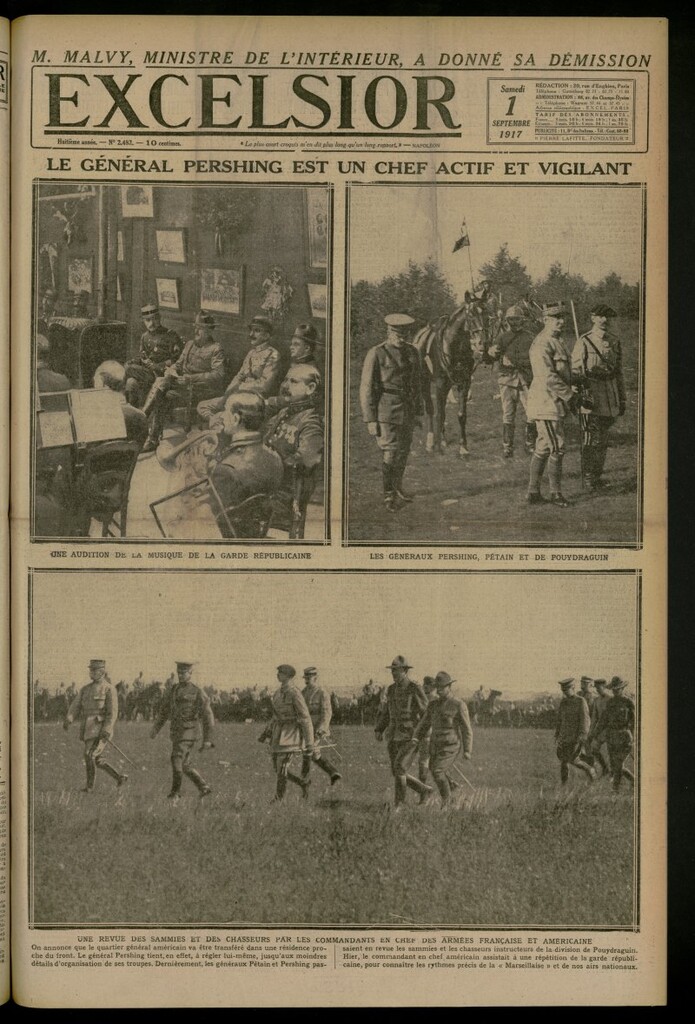 Miniatura de Excelsior: journal illustré quotidien del 1 de septiembre de 1917, nº 2482