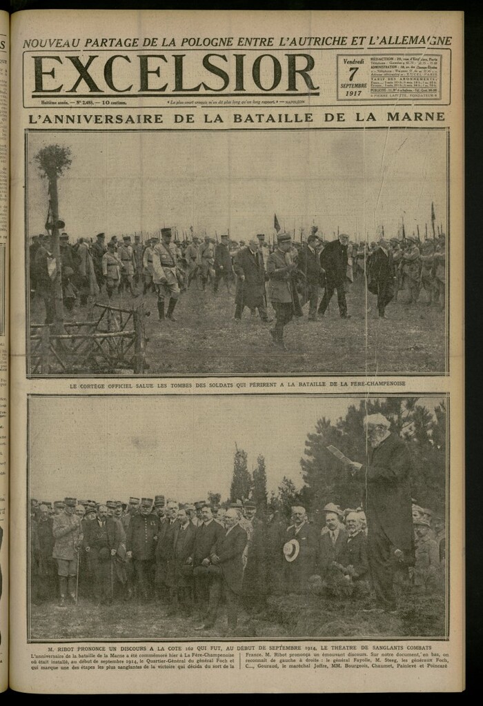 Miniatura de Excelsior: journal illustré quotidien del 7 de septiembre de 1917, nº 2488