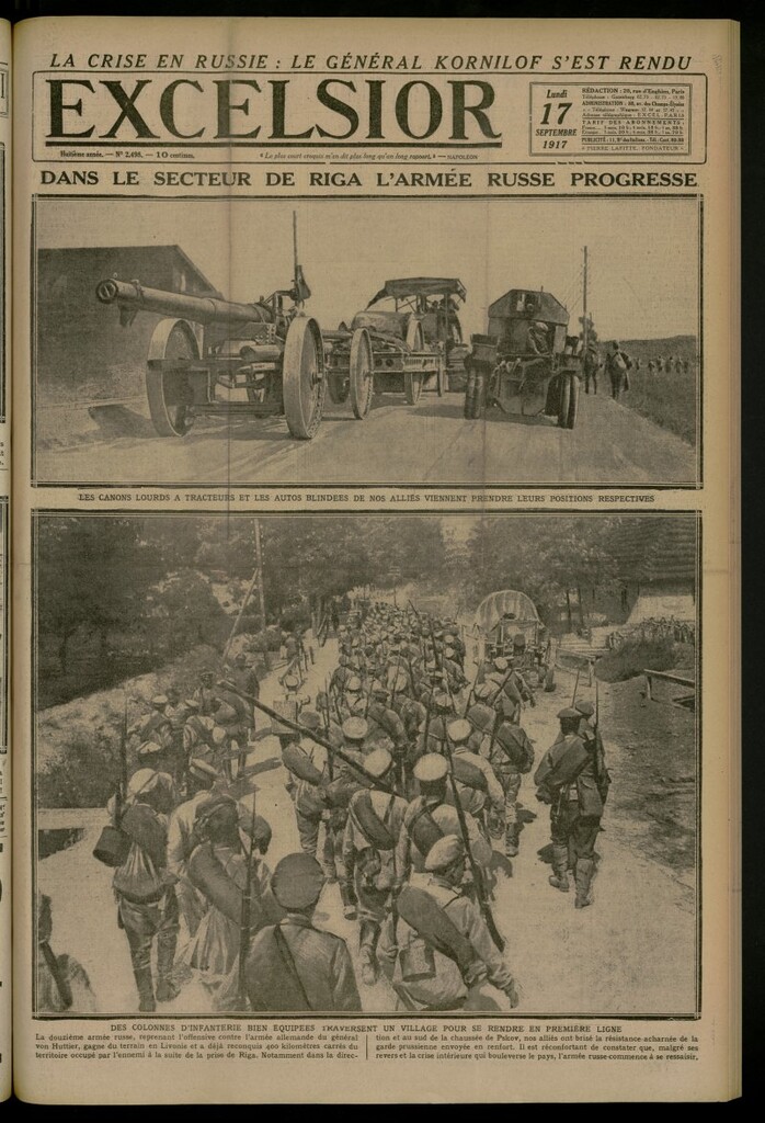 Miniatura de Excelsior: journal illustré quotidien del 17 de septiembre de 1917, nº 2498