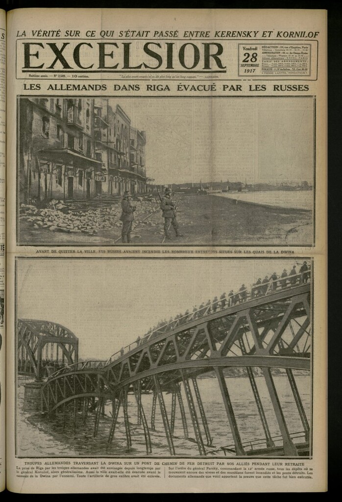 Miniatura de Excelsior: journal illustré quotidien del 28 de septiembre de 1917, nº 2509