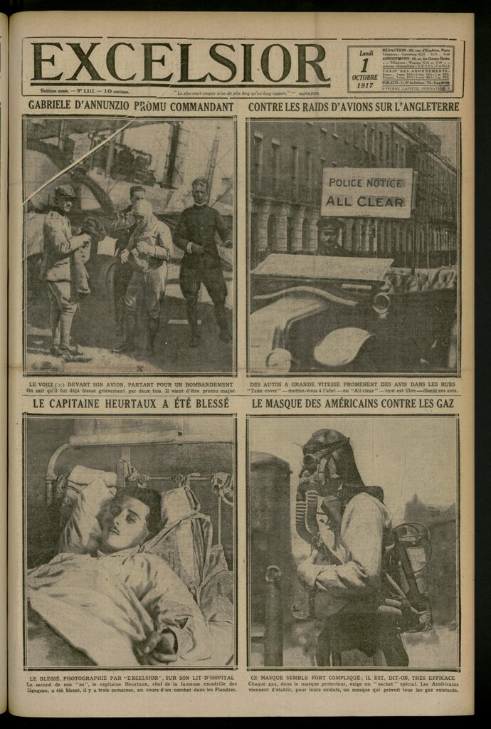 Miniatura de Excelsior: journal illustré quotidien del 1 de octubre de 1917, nº 2512