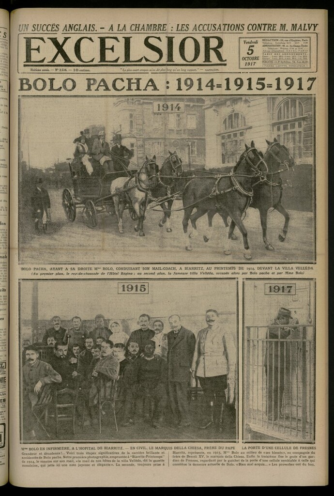Miniatura de Excelsior: journal illustré quotidien del 5 de octubre de 1917, nº 2516