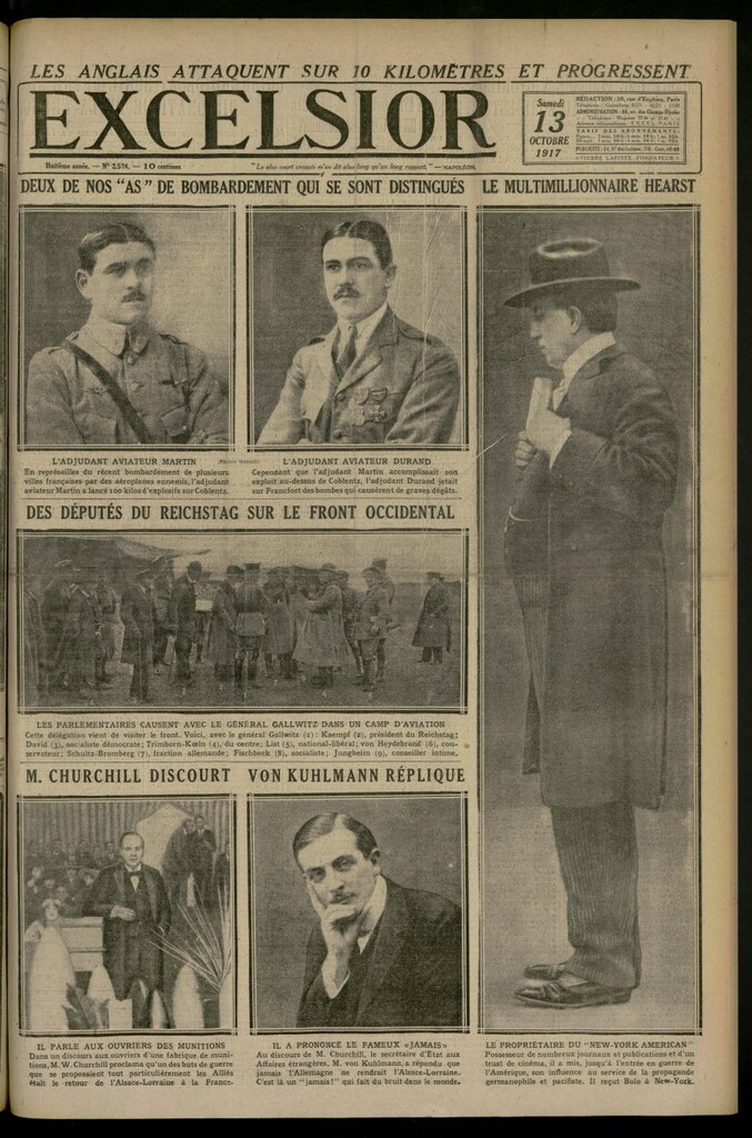 Miniatura de Excelsior: journal illustré quotidien del 13 de octubre de 1917, nº 2524