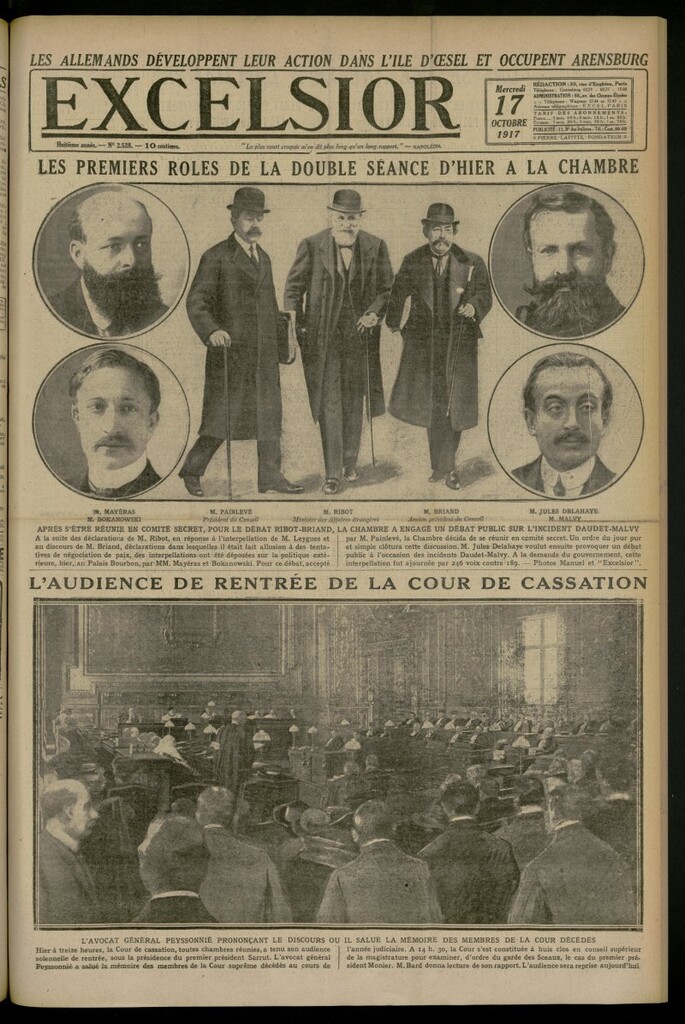 Miniatura de Excelsior: journal illustré quotidien del 17 de octubre de 1917, nº 2528