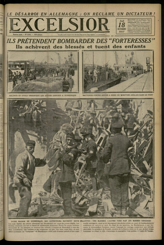 Miniatura de Excelsior: journal illustré quotidien del 18 de octubre de 1917, nº 2529