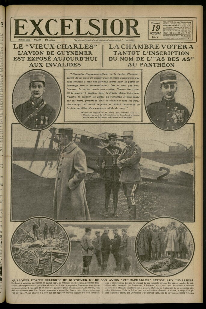 Miniatura de Excelsior: journal illustré quotidien del 19 de octubre de 1917, nº 2530