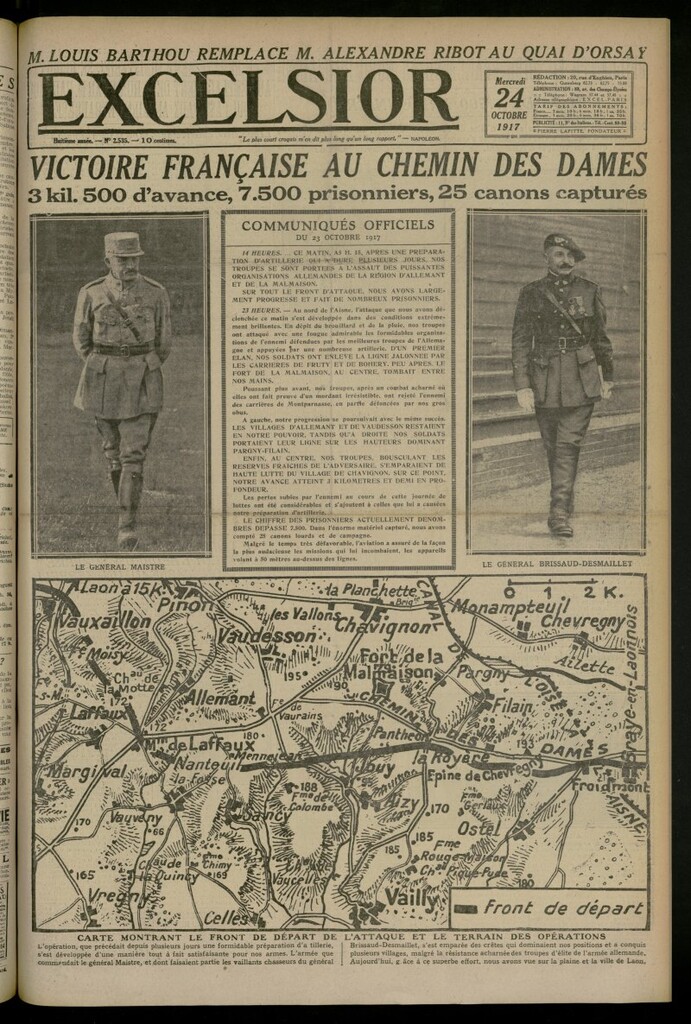 Miniatura de Excelsior: journal illustré quotidien del 24 de octubre de 1917, nº 2535