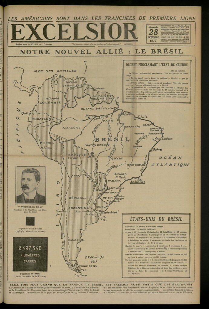 Miniatura de Excelsior: journal illustré quotidien del 28 de octubre de 1917, nº 2539