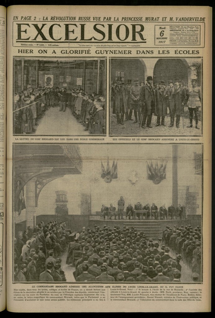 Miniatura de Excelsior: journal illustré quotidien del 6 de noviembre de 1917, nº 2548