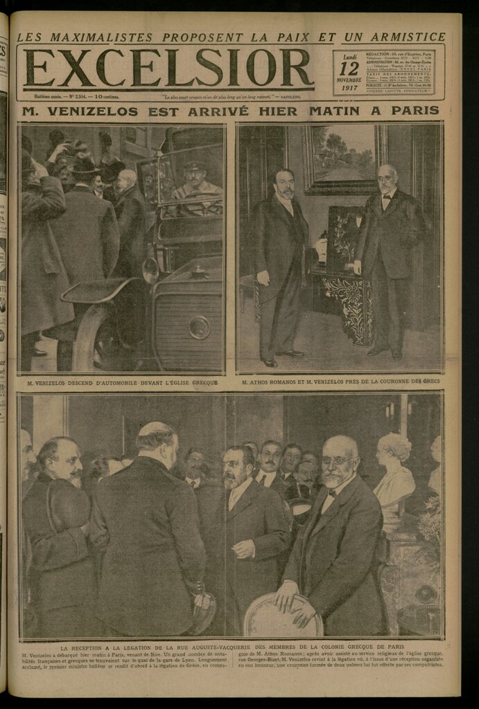 Miniatura de Excelsior: journal illustré quotidien del 12 de noviembre de 1917, nº 2554