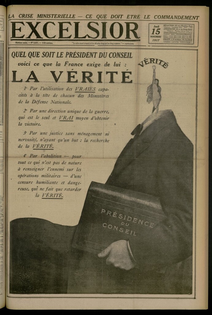 Miniatura de Excelsior: journal illustré quotidien del 15 de noviembre de 1917, nº 2557
