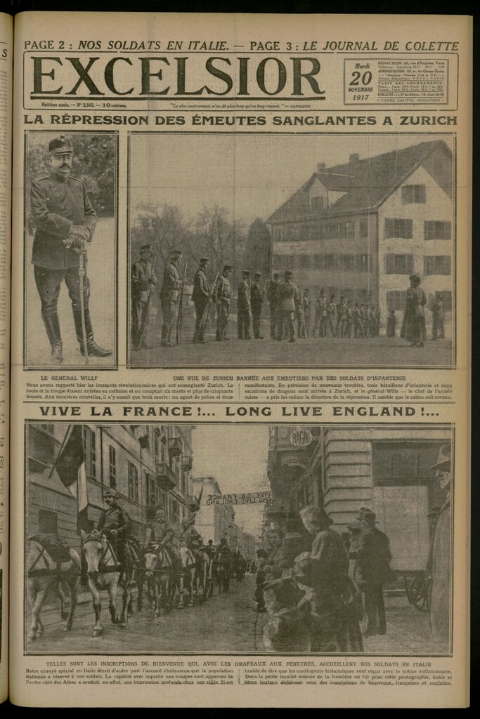 Miniatura de Excelsior: journal illustré quotidien del 20 de noviembre de 1917, nº 2562