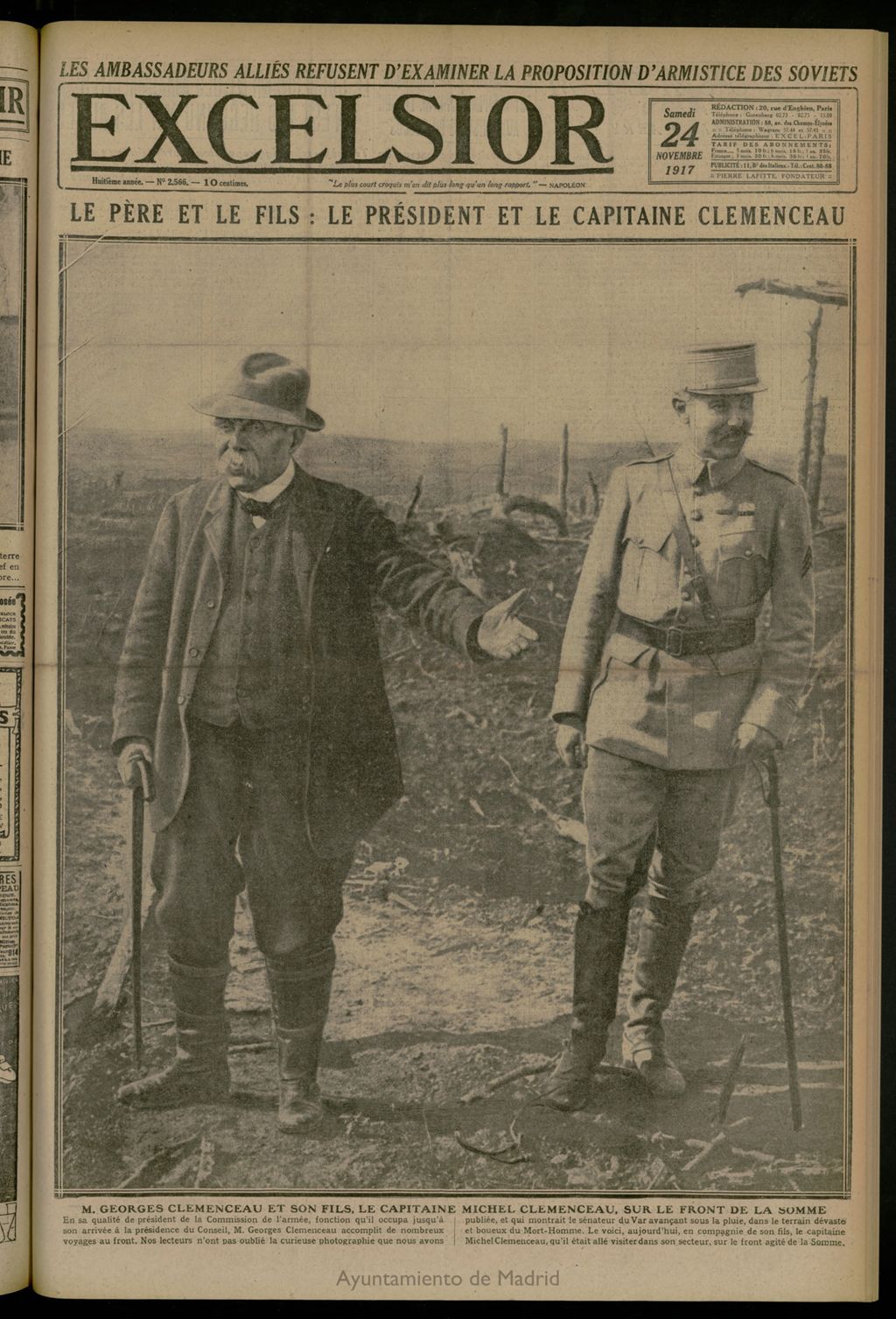 Miniatura de Excelsior: journal illustré quotidien del 24 de noviembre de 1917, nº 2566