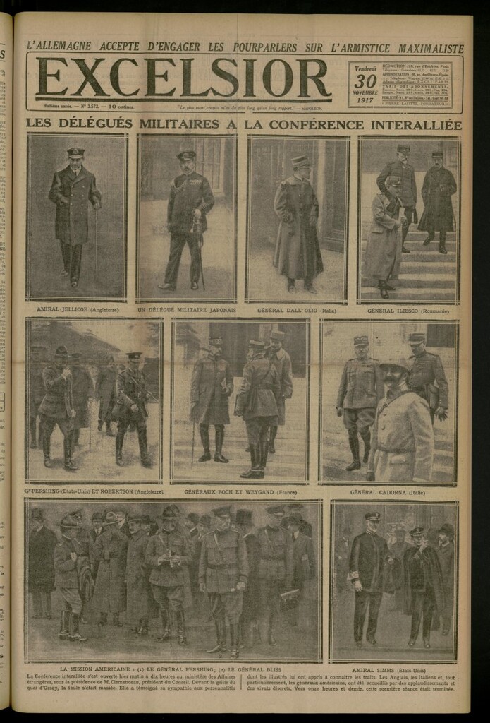 Miniatura de Excelsior: journal illustré quotidien del 30 de noviembre de 1917, nº 2572