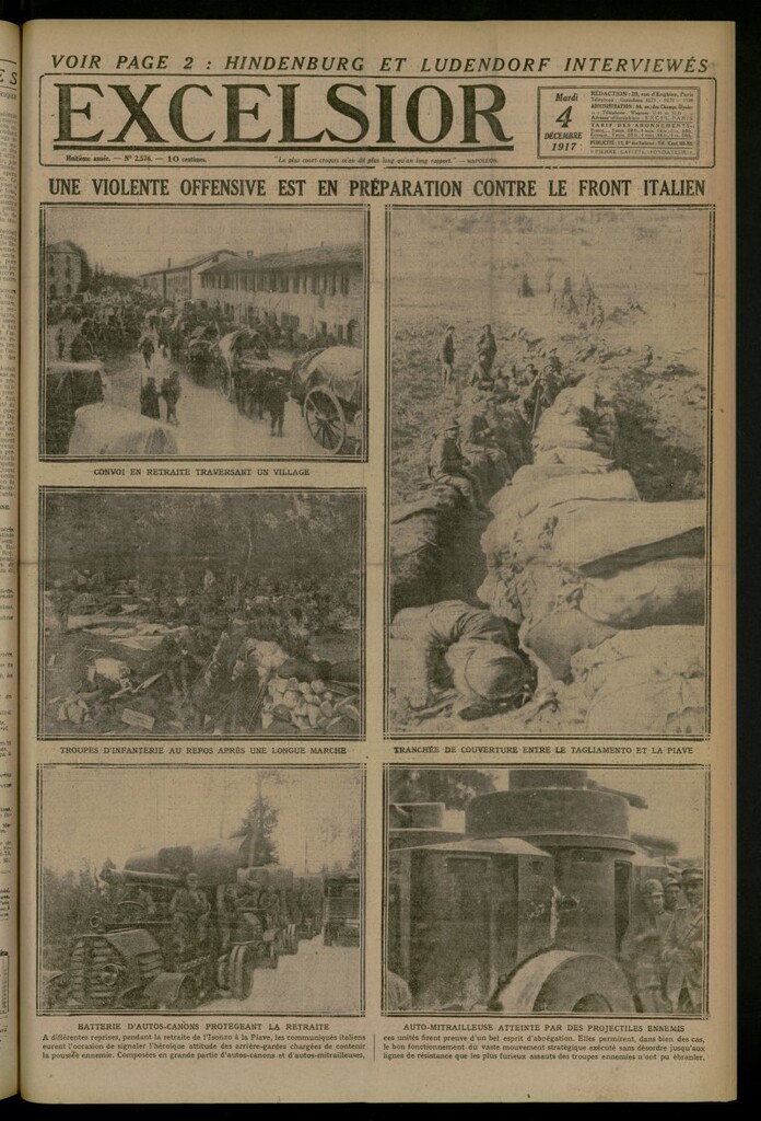 Miniatura de Excelsior: journal illustré quotidien del 4 de diciembre de 1917, nº 2576
