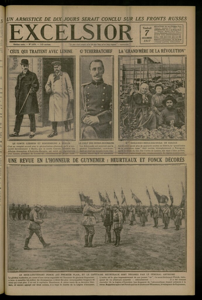 Miniatura de Excelsior: journal illustré quotidien del 7 de diciembre de 1917, nº 2579
