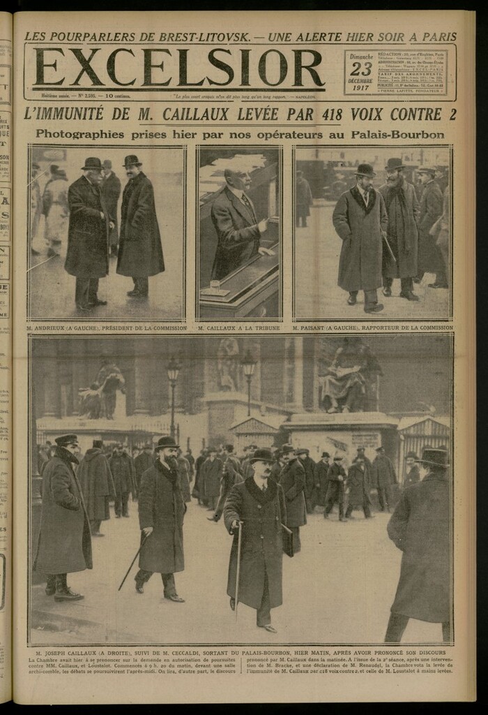 Miniatura de Excelsior: journal illustré quotidien del 23 de diciembre de 1917, nº 2595