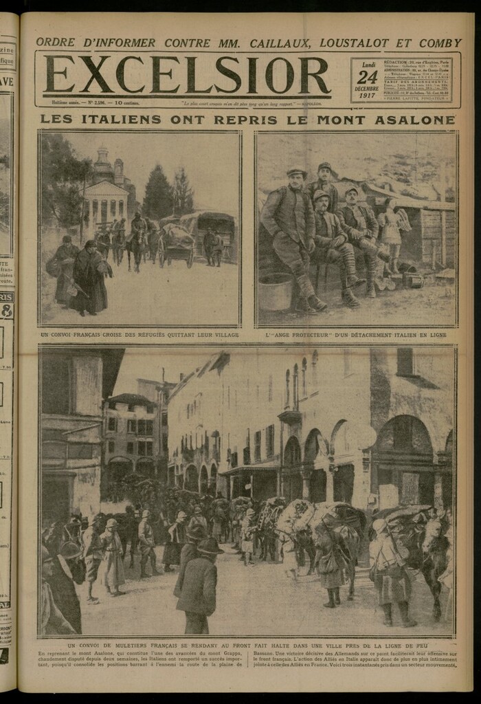 Miniatura de Excelsior: journal illustré quotidien del 24 de diciembre de 1917, nº 2596