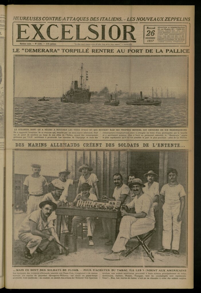 Miniatura de Excelsior: journal illustré quotidien del 26 de diciembre de 1917, nº 2598
