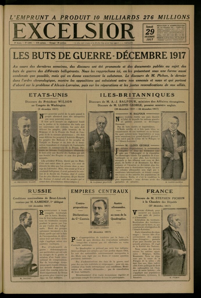 Miniatura de Excelsior: journal illustré quotidien del 29 de diciembre de 1917, nº 2601