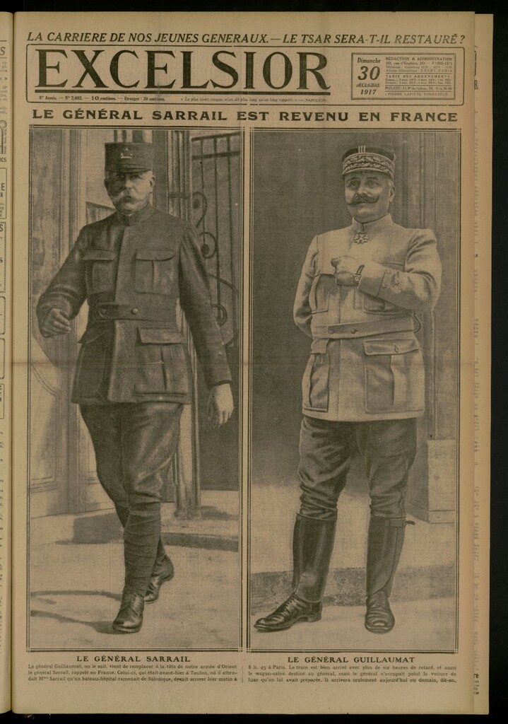 Miniatura de Excelsior: journal illustré quotidien del 30 de diciembre de 1917, nº 2602