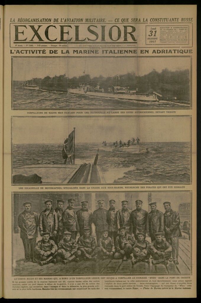 Miniatura de Excelsior: journal illustré quotidien del 31 de diciembre de 1917, nº 2603