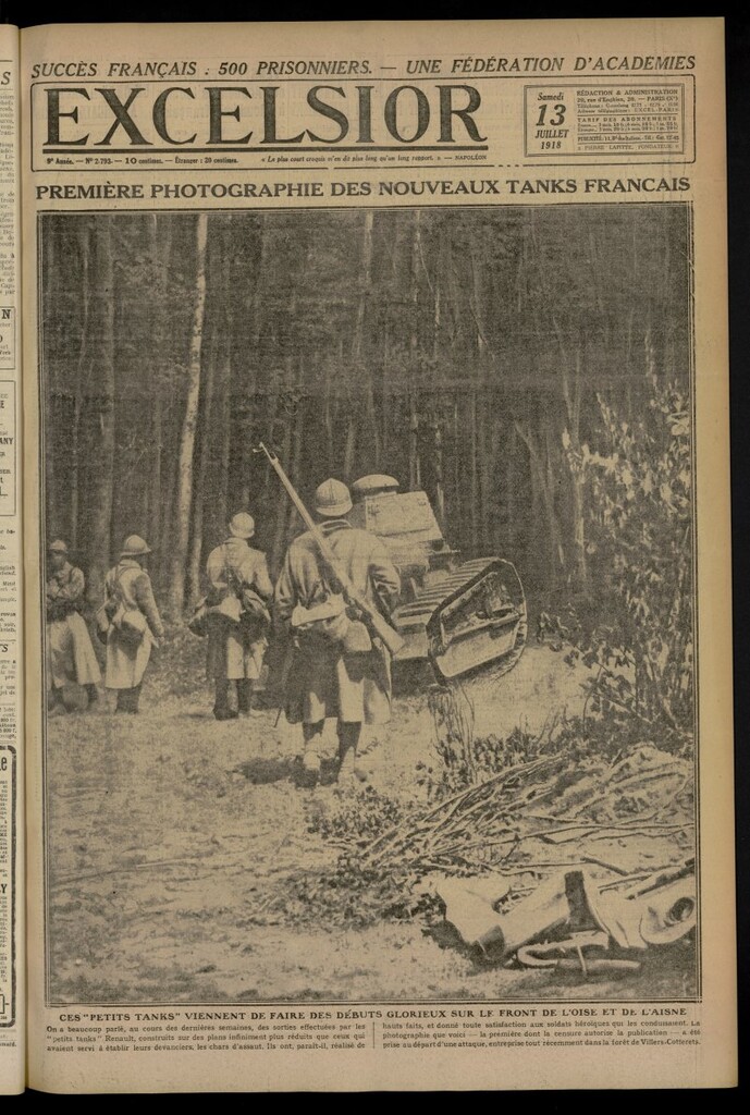 Miniatura de Excelsior: journal illustré quotidien del 13 de julio de 1918, nº 2793