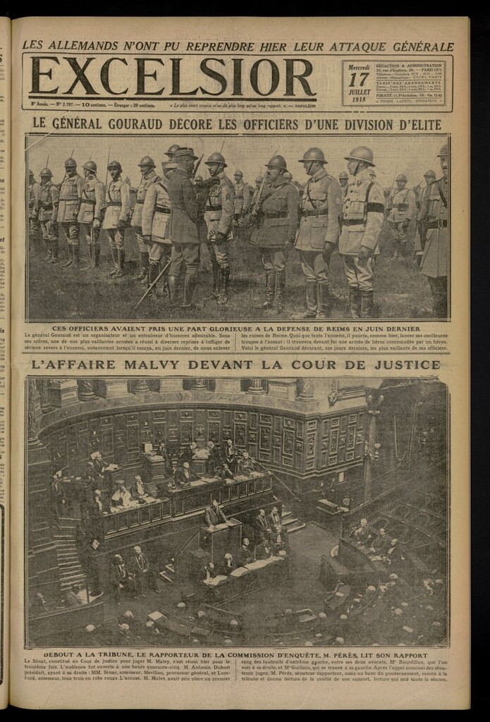 Miniatura de Excelsior: journal illustré quotidien del 17 de julio de 1918, nº 2797