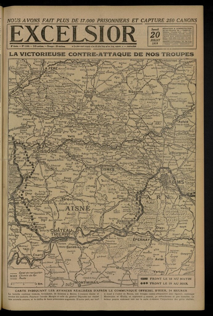 Miniatura de Excelsior: journal illustré quotidien del 20 de julio de 1918, nº 2800