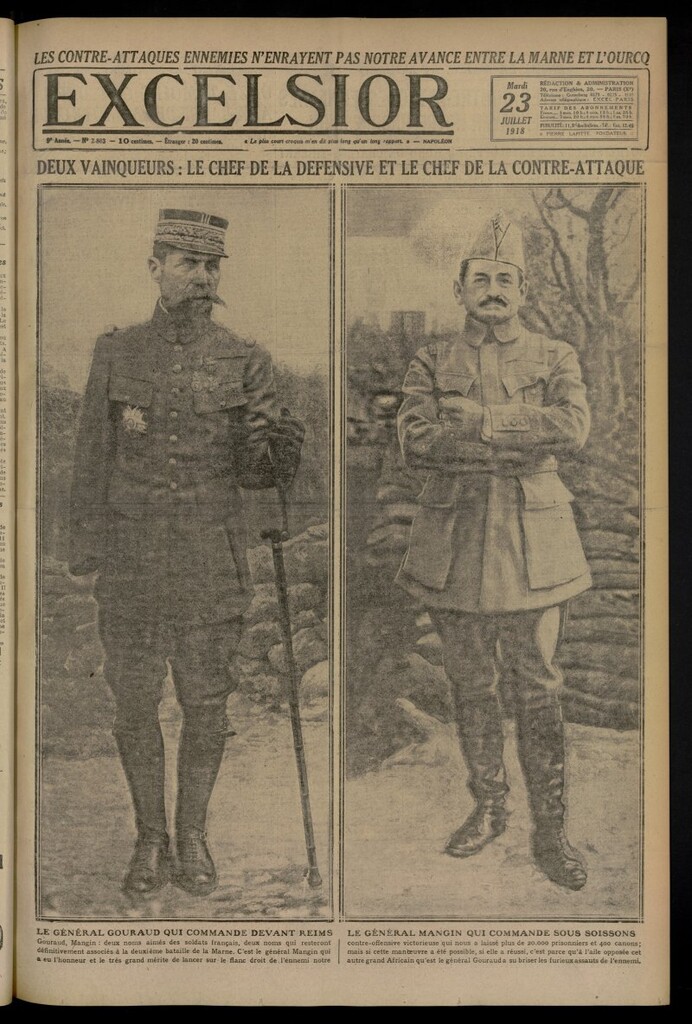 Miniatura de Excelsior: journal illustré quotidien del 23 de julio de 1918, nº 2803