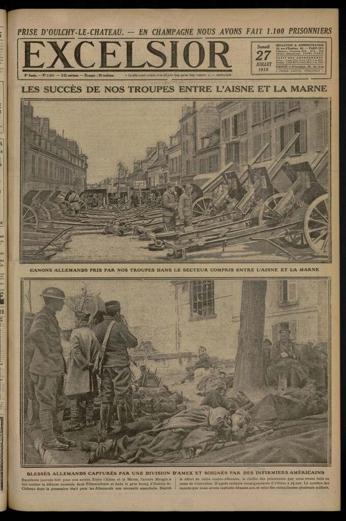 Miniatura de Excelsior: journal illustré quotidien del 27 de julio de 1918, nº 2807