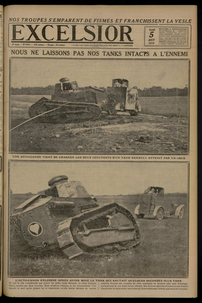 Miniatura de Excelsior: journal illustré quotidien del 5 de agosto de 1918, nº 2816